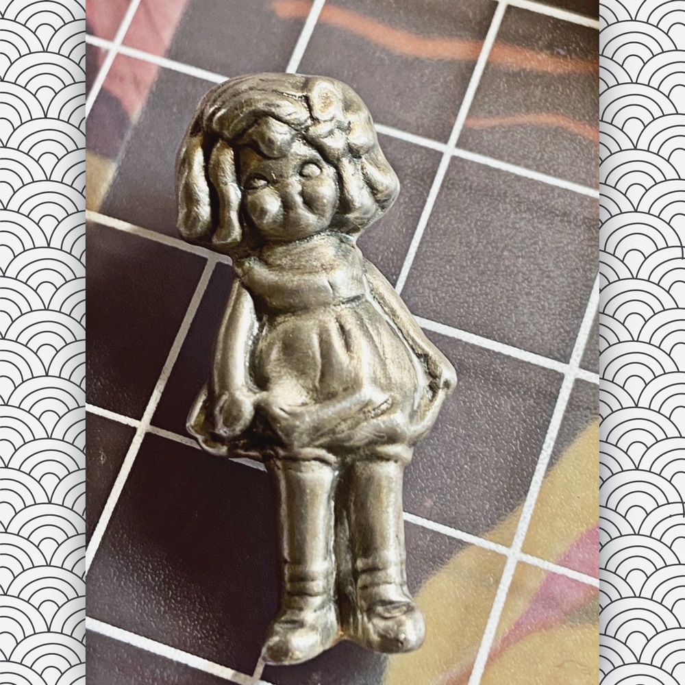 Heavy 925 Signed Little Girl Child Pendant